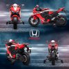HOMCOM Honda Licensed 6V Kids Electric Motorbike Ride On Motorcycle Vehicle w/ Headlights, Music, Training Wheels, for Ages 3-5 Years Red