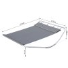 Outsunny Rocking Sun Lounger, Double Garden Lounger Sunbed with Headrest Pillows, Texteline Outdoor Rocking Chair Swing Hammock Daybed with Metal Frame for Patio, Terrace, 212 x 175 x 60 cm, Grey