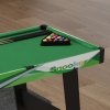 SPORTNOW Folding Pool Table Set, 104cm Mini Snooker Table with 2 Cues, 16 Balls, Chalk, Triangle, Brush, Portable Billiards Table for Youth and Adults, Green