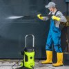 Outsunny 1800W High Pressure Washer, 150 Bar Pressure, 420 L/h Flow, Portable Electric Power Washer Jet Wash Cleaner with Adjustable Nozzle, 6M Hose, Steel Handle for Home Patio Car Driveway, Green