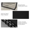 Outsunny 2 Piece Foldable Sun Lounger, Outdoor 4 Level Adjustable Backrest Reclining Chaise Chair, Steel Frame Recliner Chair for Camping, Hiking, Black
