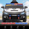 AIYAPLAY Kids Electric Ride on Police Car, 12V Battery Powered Cop Car with Remote Control, Music, Horn, Siren, Flashing Lights, Children Electric Vehicle for 3-5 Years, Multicoloured