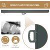 Outsunny Retractable Sun Side Awning Screen Fence Patio Garden Wall Balcony Screening Panel Outdoor Blind Privacy Divider (3x2M, Grey)