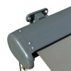 Outsunny 3x2.5m LED Light Full Cassette Case Electric/Manual Awning Door Window Sun Shade Patio Canopy Retractable w/ Remote Grey