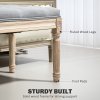 HOMCOM 80cm End of Bed Bench, Window Seat, Tufted Bench for Bedroom, Hallway, Living Room, Light Grey