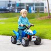 AIYAPLAY Honda Licensed Kids Electric Quad Bike, 6V Ride On Car ATV Toy, with LED Light, Horn, for 1.5-3 Years, Blue