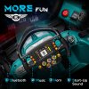 AIYAPLAY Aston Martin Licensed 12V Electric Go Kart, Kids Racing Kart with Bluetooth, 4 Suspension Wheels, Remote Control, Music Lights Horn, for 3-6 Years, Green