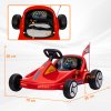 AIYAPLAY Electric Go Kart, 6V Battery Powered Kids Go Kart with Music, Light, Horn, Kids, Ride on Car for 3-5 Years, Red