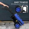 DURHAND 1800W High Pressure Washer, 150 Bar Pressure, 510 L/h Flow, High-Performance Portable Power Washer Jet Wash Cleaner with 6M Hose and Hose Reel for Garden, Car, Furniture, Blue