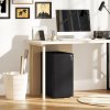 Vinsetto 3-Drawer Mobile Filing Cabinet, Steel Lockable File Cabinet for A4, Legal, Letter, Compact Under Desk Storage Unit with Pre-Assembled Body for Home Office, 30 x 45 x 59cm, Black
