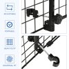 PawHut Heavy Duty Pet Dog Car Barrier Adjustable Ventilated Mesh Wire Guard Auto Vehicle Fence Protector SUVs Black 91-152 cm