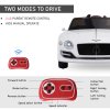 HOMCOM Bentley GT Licensed 12V Electric Car for Kids, Kid's Electric Ride on with Remote Control, Ride on Car with LED Lights, Music, for 3-5 Years, White