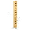 HOMCOM 204 CD Storage Unit, Storage Tower with 12 Cubes, 175cm Tall Bookcase for Living Room, Home Office, Study Room