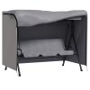 Outsunny 3 Seater 600D Oxford Patio Swing Chair Cover Outdoor Garden Furniture Rain Protection Protector Waterproof Anti-UV, 205 x 124 x 164 cm, Light Grey