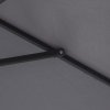Outsunny 2.6M Garden Parasol Umbrella with Tilt and Crank, Outdoor Sun Parasol Sunshade Shelter with Aluminium Frame, Grey