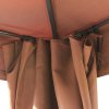 Outsunny 3 x 4m Garden Gazebo, Double Roof Marquee Canopy Shelter with Sidewalls, Solid Steel Frame for Garden, Lawn, Backyard and Deck