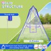 Outsunny Kid Swing Set, 3 in 1 Garden Metal Set for Outdoor with Single Swing, Glider, Rocking Chair Swing, for Toddlers 3+Years, Orange