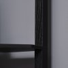 HOMCOM Corner Floor Lamp with Shelves, Modern Tall Standing Lamps for Living Room, Bedroom, with Chain Switch Bulb not Included, Black