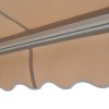 Outsunny 3 x 2.5m Electric Garden Door Awning Half Cassette Outdoor Retractable Canopy Patio Shelter w/ Remote Controller Cream White