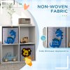 ZONEKIZ Toy Organiser, Children Storage Boxers with Two Non-Woven Fabric Drawers, Kids Toy Box Organiser Shelf for Bedroom, Playroom, Nursery - White