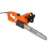 DURHAND Aluminium Chainsaw with Double Brake Protection and Blade Cover, 2000 W, 40 cm, for Wood, Trees and Branches, Orange
