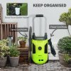 Outsunny 1800W High Pressure Washer, 150 Bar Pressure, 420 L/h Flow, Portable Electric Power Washer Jet Wash Cleaner with Adjustable Nozzle, 6M Hose, Steel Handle for Home Patio Car Driveway, Green