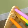 AIYAPLAY Toddler Climbing Frame, 3 in 1 Pikler Triangle Set with Ramp, Wooden Climbing Frame Indoor Baby Gym, for 18-48 Months, Multicoloured