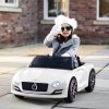 HOMCOM Bentley GT Licensed 12V Electric Car for Kids, Kid's Electric Ride on with Remote Control, Ride on Car with LED Lights, Music, for 3-5 Years, White