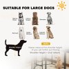PawHut Dog Pen, 6 Panel Puppy Pen, Steel Dog Playpen, for Large Breeds, 100cm Tall, Black