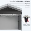 Outsunny 3 x 3 (M) Pop Up Gazebo with 3 Sidewalls, Leg Weight Bags and Wheeled Bag, Height Adjustable Party Tent Event Shelter for Garden, Patio, Black