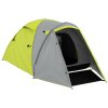 Outsunny 2 Man Camping Tent, Dome Tent with Bedroom and Living Room, 2000mm Waterproof, Portable with Bag, for Fishing Hiking Festival, Yellow