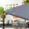 Outsunny 3 x 3 or 3x 6m Garden Gazebo with Extendable Awning and Wheels, UPF30+ Outdoor Metal Gazebo Canopy Shelter for BBQ, Event, Party