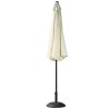 Outsunny 3(m) Tilting Parasol Garden Umbrellas, Outdoor Sun Shade with 8 Ribs, Tilt and Crank Handle for Balcony, Bench, Garden - Beige