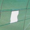 Outsunny 4.5m x 2m Walk-In Polytunnel Greenhouse, with Steel Frame, PE Cover, Roll-Up Door and 6 Windows, Green