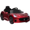 AIYAPLAY Maserati Licensed Electric Car for Kids, 12V Kids Electric Car with Remote Control, LED Light, MP3, Music, Soft Start, Horn, Ride on Car for 3-5 Years, Wine Red
