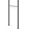 Outsunny 2.2 x 1.5 m BBQ Grill Gazebo Tent, Garden Grill with Metal Frame, Curved Canopy and 10 Hooks, Outdoor Sun Shade, Dark Grey