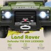 AIYAPLAY Land Rover Licensed Electric Car for Kids, 12V Battery-Powered Kids Ride On Car with Remote Control, Music, Horn, Suspension Wheels, LED Lights, Off-Road Toy for 3-5 Years Old, Green