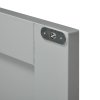 kleankin Pedestal Under Sink Cabinet with Double Doors, Modern Bathroom Vanity Storage Unit with Shelves