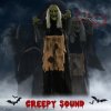 HOMCOM 160cm Witch Outdoor Halloween Decoration, Halloween Animatronic with Sound Activated, Light Up Eyes, Sound Effects, Animated Prop for Haunted House