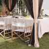 Outsunny 3.6 x 3.6m Pop Up Gazebo with Mesh Sides, UPF50+ Height Adjustable Party Tent Instant Event Shelter with Wheeled Carry Bag and Sand Bags for Garden, Patio, Beige