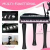 AIYAPLAY 32 Keys Kids Piano Keyboard with Stool, Lights, Microphone, Multiple Sounds, Removable Legs, Electronic Musical Instrument for Boys Girls, Black