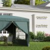 Outsunny 3 x 3(m) Pop Up Gazebo, Water and UV Resistant Party Tent Camping Canopy Marquee with Carry Bag, Green