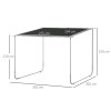 Outsunny 3 x 3(m) Mobile Pergola, Lean to Garden Gazebo with Wheels, UV-Resistant Canopy and Sandbags, Outdoor Sun Shade Shelter for Porch, Patio, Deck, Grey