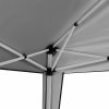 Outsunny 3 x 3M Garden Pop Up Gazebo Height Adjustable Marquee Party Tent Wedding Canopy with Carrying Bag, Grey