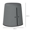 Outsunny Hanging Egg Chair Cover, Outdoor Single Swing Chair Cover, Waterproof Anti-dust Furniture Protector with Zipper, 300D Oxford Fabric for 200 x 230 cm Stand, Grey