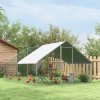 PawHut Chicken Activity Play Set with Swing, Chicken Coop Toy with Ladder, Platform for 2 Chickens, Hens, Grey