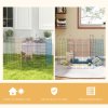 PawHut Dog Playpen, Puppy Pen, Metal Rabbit Run, Pet Crate Fence w/ Door, for Indoors and Outdoors, 60H x 120cm