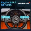 AIYAPLAY McLaren 765LT Licensed Electric Car for Kids with Butterfly Doors, 12V Kids' Electric Ride on with Remote Control, Transport Wheels, LED Lights, MP3 Music, Horn, for 3-6 Years, Orange