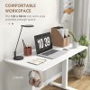 Vinsetto Electric Standing Desk, 120 x 60cm Height Adjustable Sit Stand Desk with 4 Memory Presets, Collision Avoidance and Overheat Protection for Home Office, White