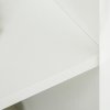 Vinsetto Filing Cabinet with Locking Doors & Shelves, 2-Tier Lockable Storage Cabinet with 2 Keys for Home Office, 80W x 40D x 80H cm, White